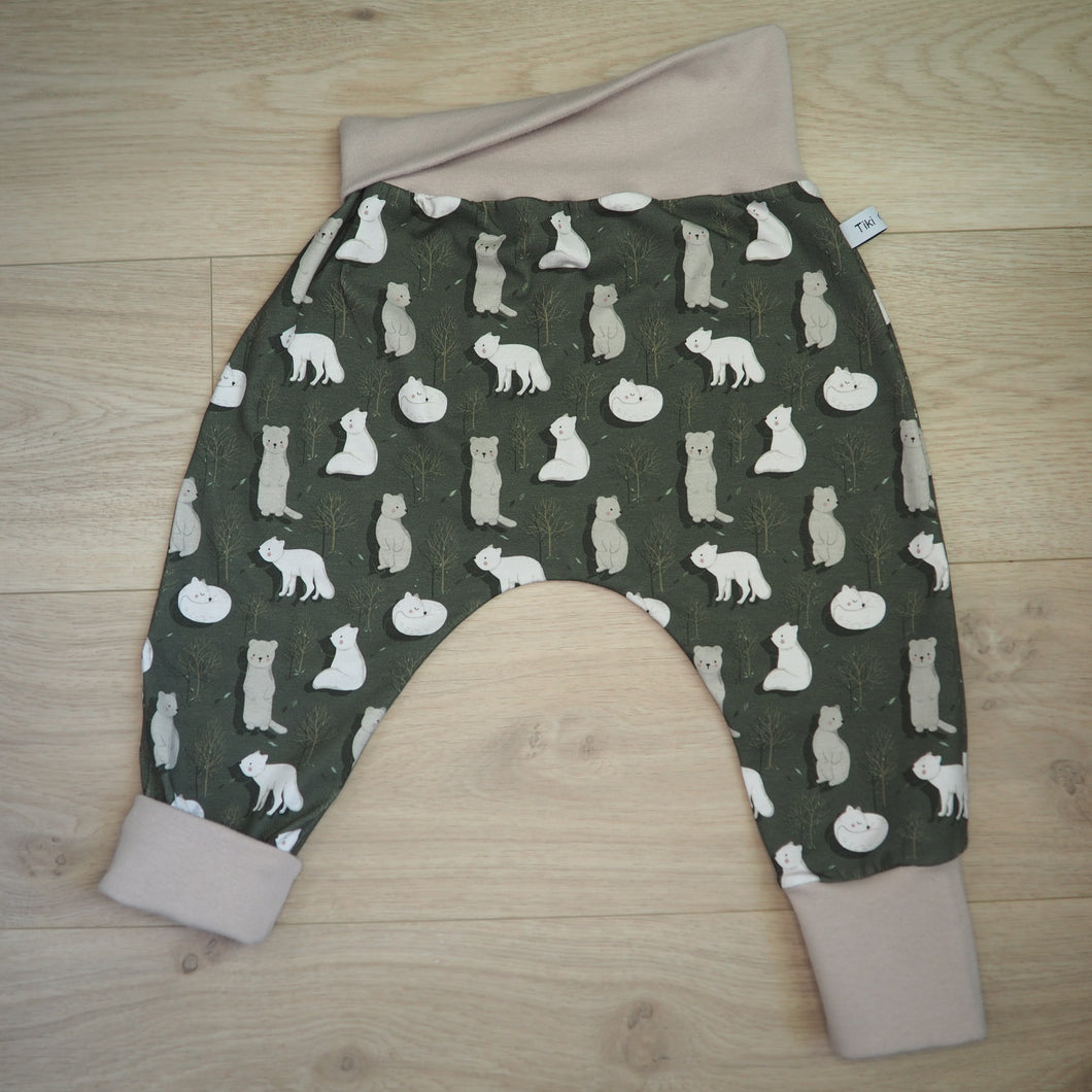 sarouel pour enfant vert et beige