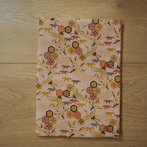carnet de santé rose motifs japonais