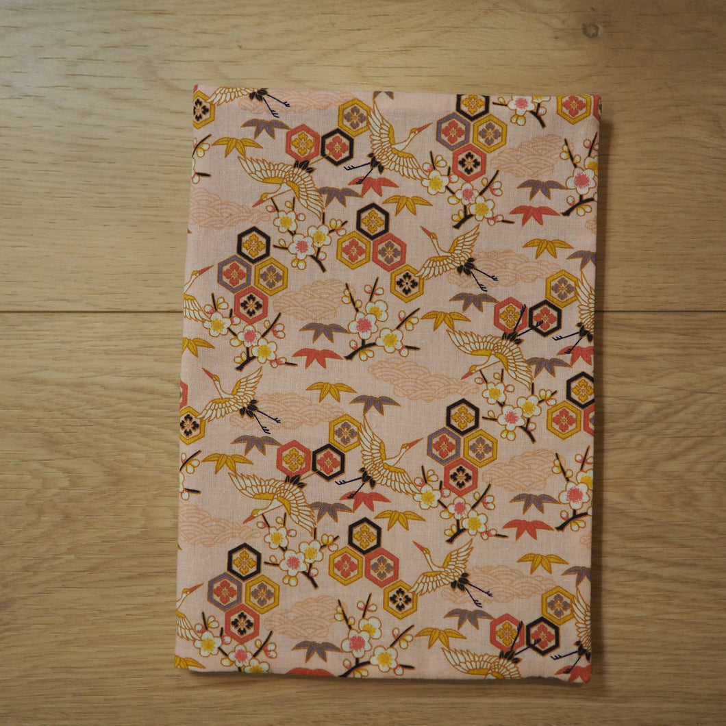 carnet de santé rose motifs japonais